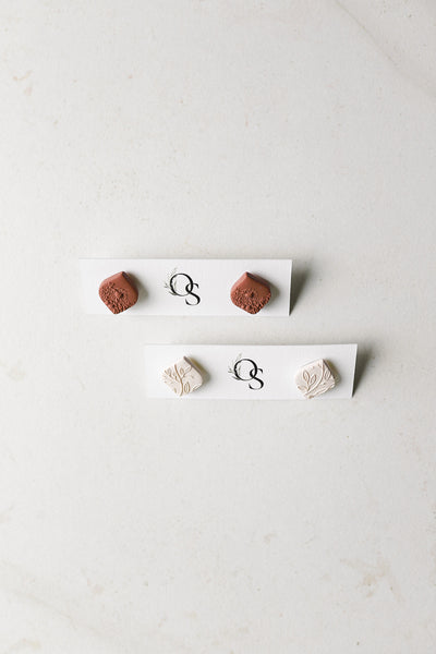 Simple Studs | Handmade Polymer Clay Earrings